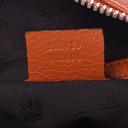 Gucci Pebbled Calfskin Medium Jungle Hobo Dark Orange 7 of 14