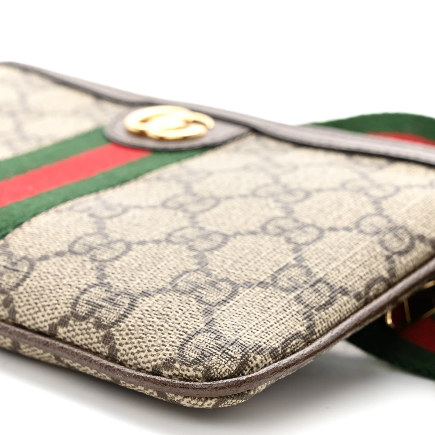 Gucci GG Supreme Monogram Web Ophidia Utility Belt Bag 75 30 Beige Ebony New Acero 13 of 14