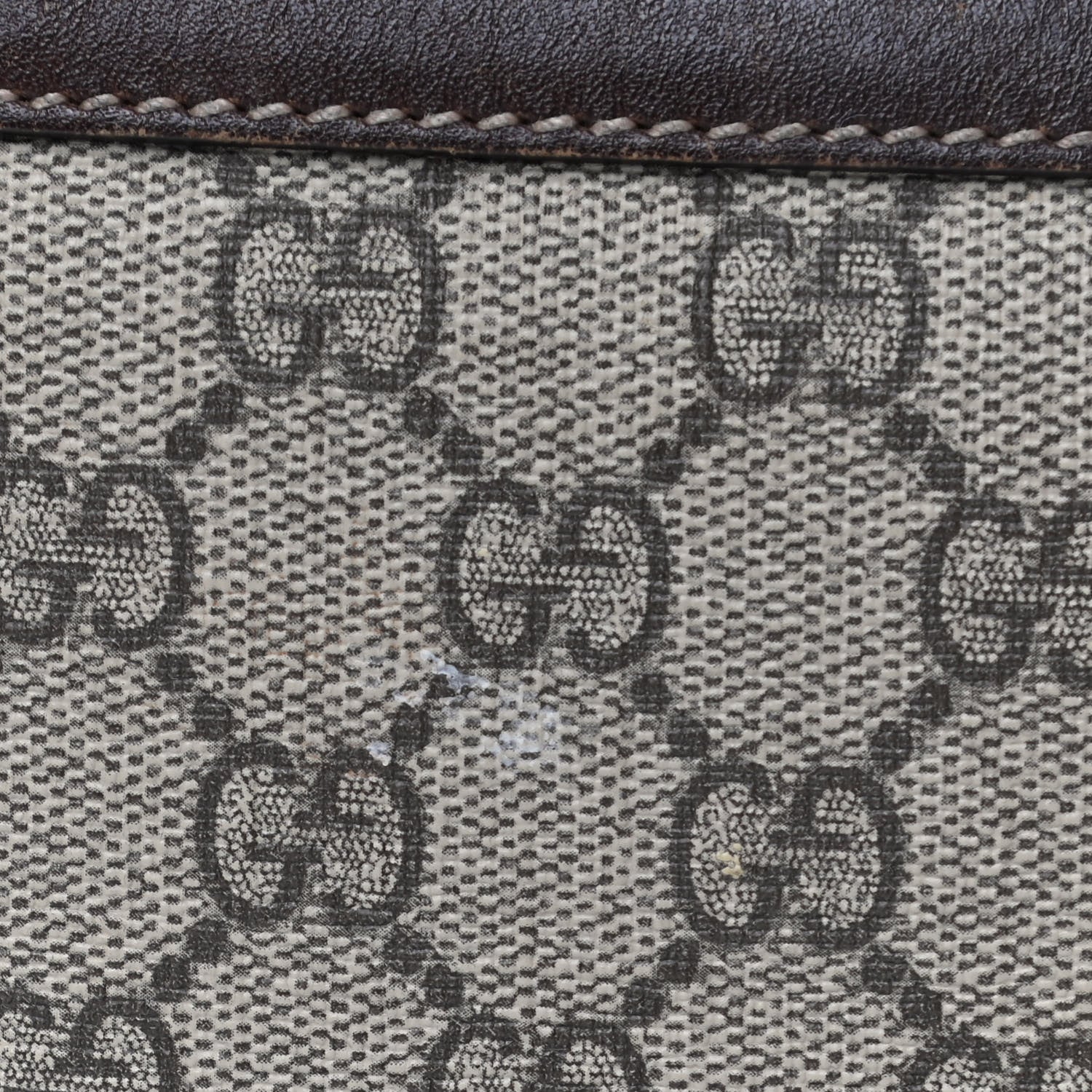 Gucci GG Supreme Monogram Belt Bag Dark Brown 5 of 7