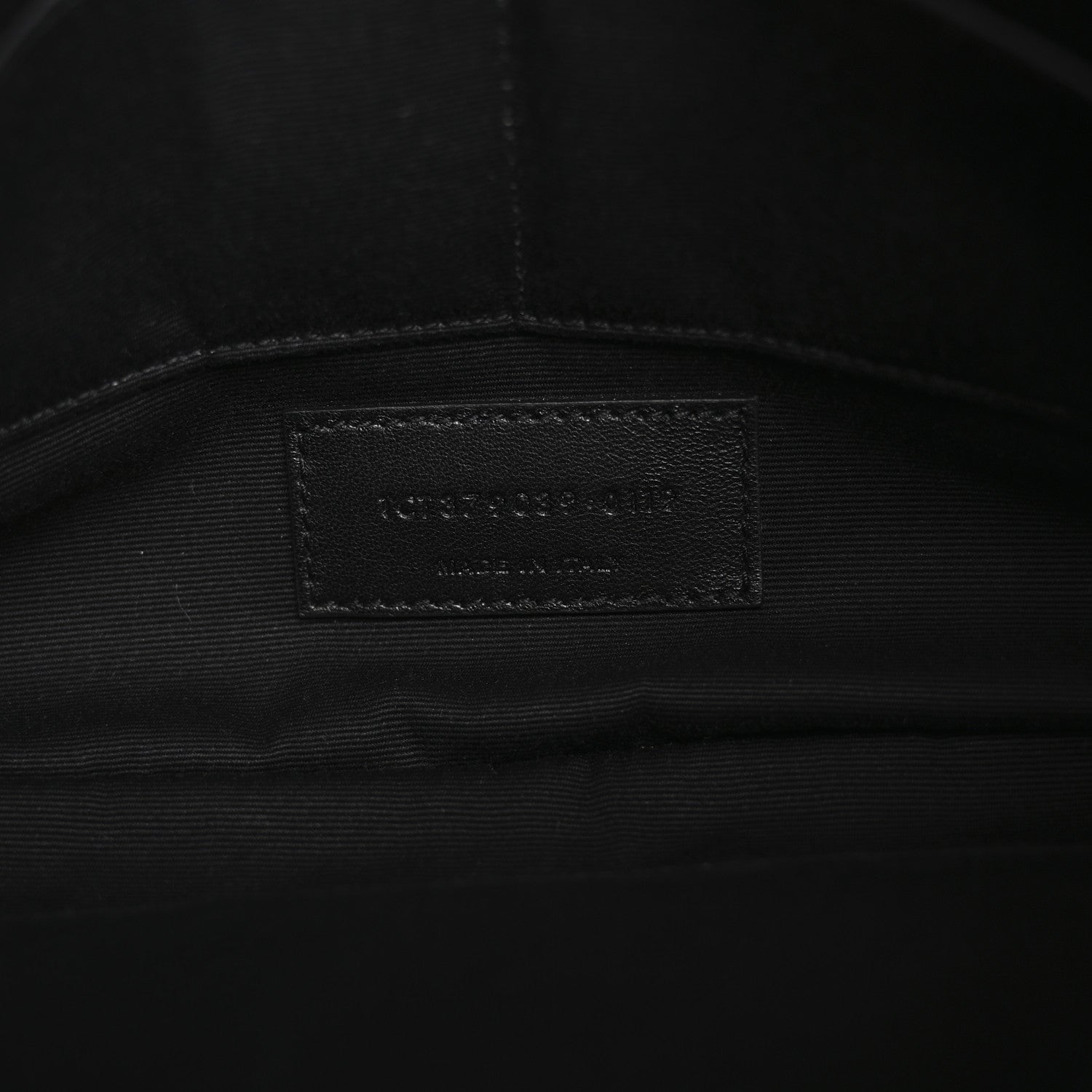 Saint Laurent Calfskin Matelasse Chevron Monogram A5 Wristlet Black 7 of 12