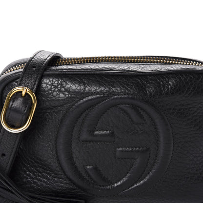 Gucci Pebbled Calfskin Mini Soho Disco Bag Black 12 of 12