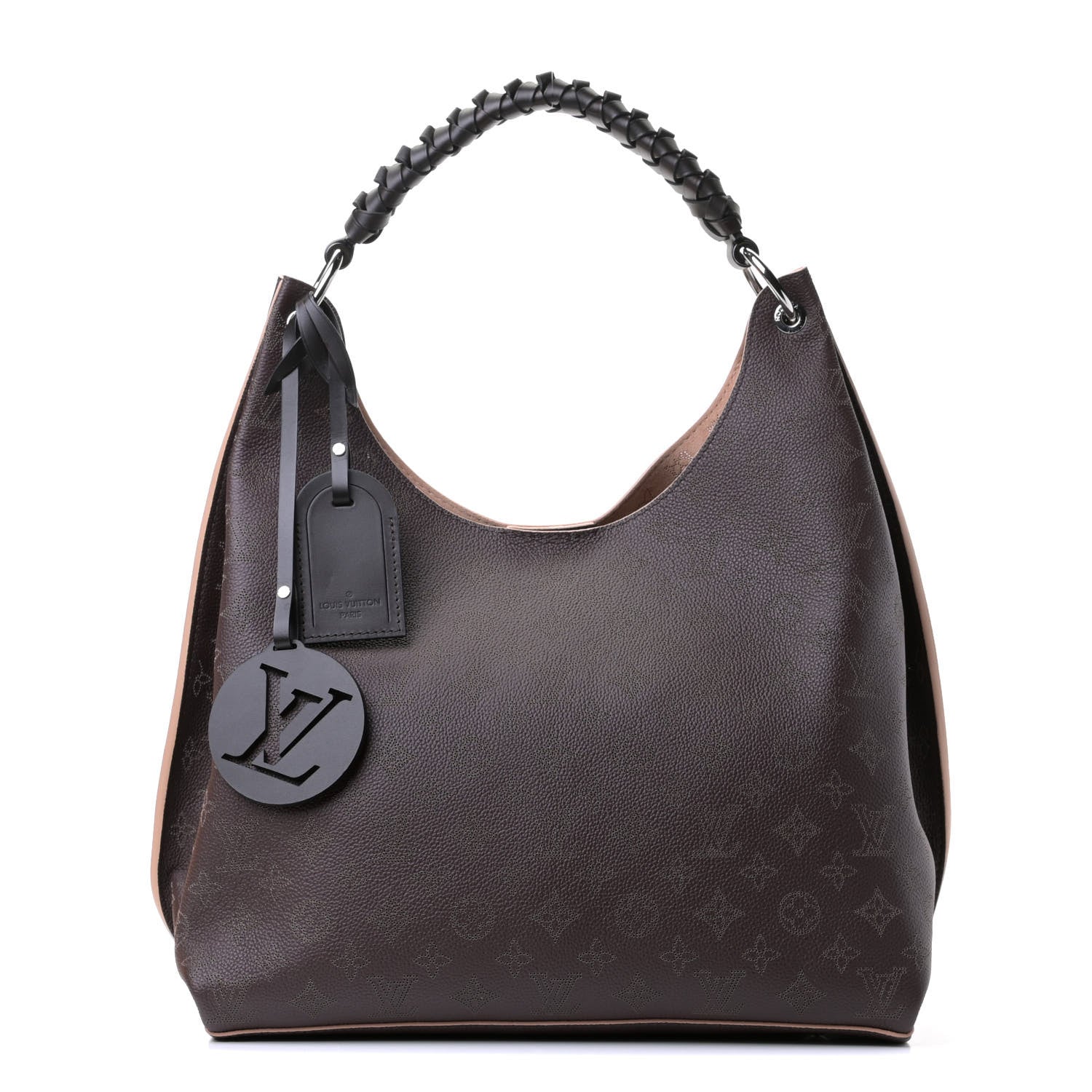 Louis Vuitton Mahina Carmel Hobo Chocolate 1 of 5