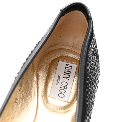 Jimmy Choo Jeweled Weber Ballet Flats 39 Black 10 of 16