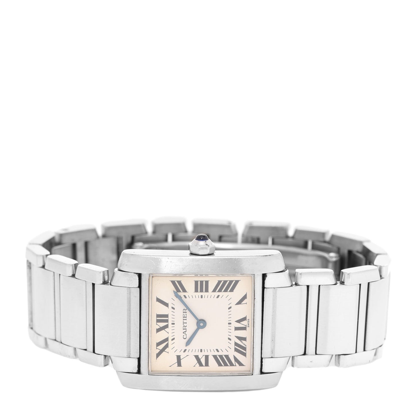 Stainless Steel 25mm Tank Francaise Quartz Watch