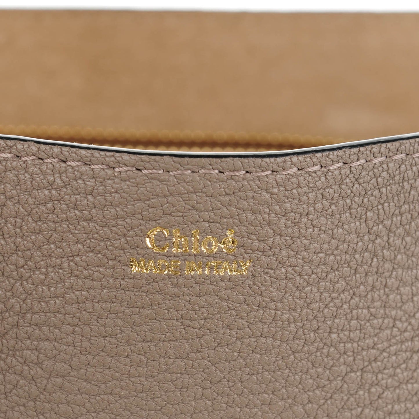 Grained Lambskin Large Drew Shoulder Bag Motty Grey