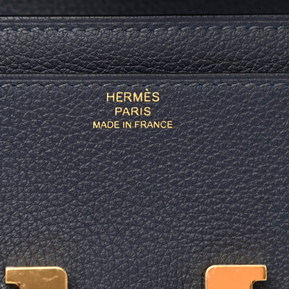 Hermes Evercolor Constance Wallet To Go Bleu Nuit 5 of 10