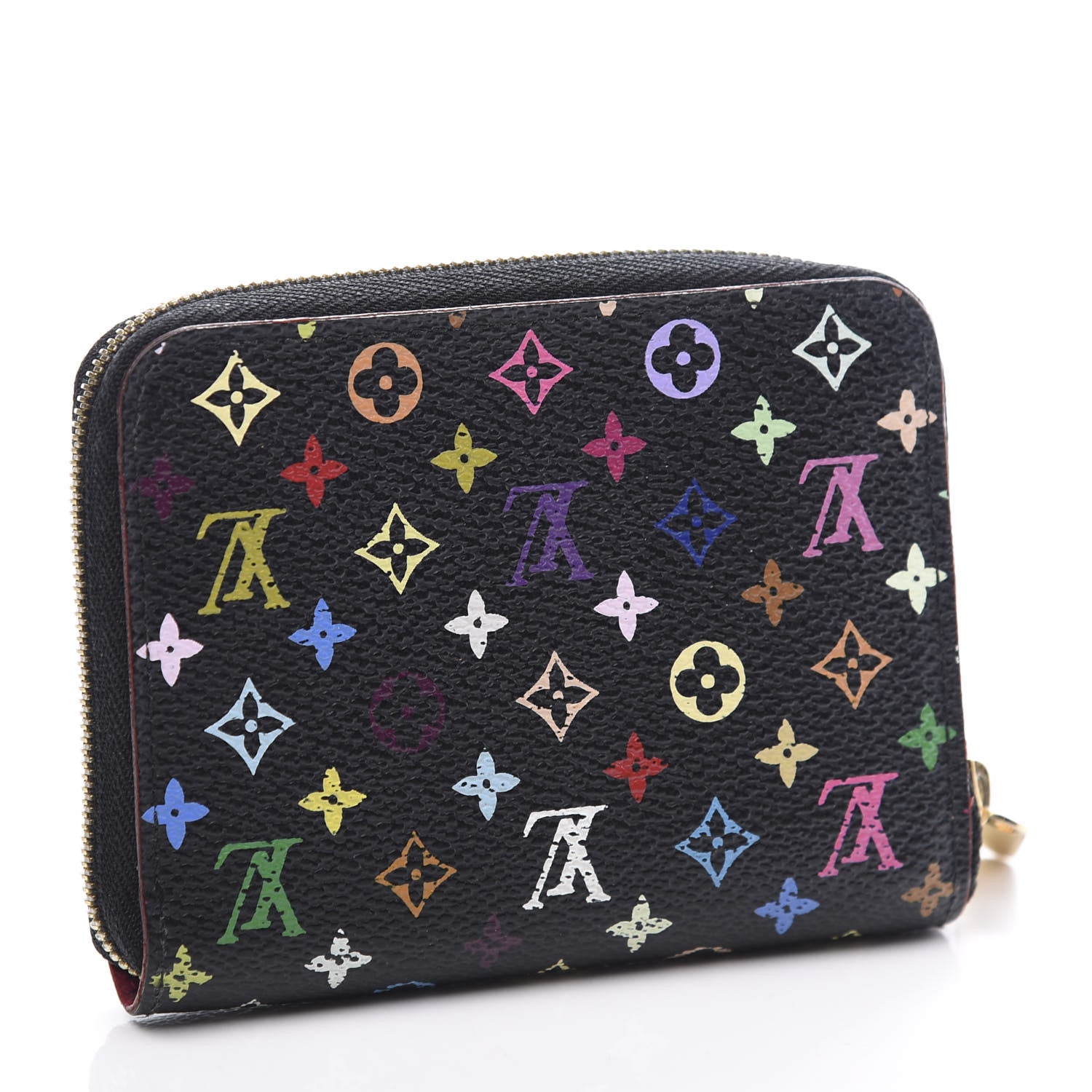 Louis Vuitton Monogram Multicolor Zippy Coin Purse Black Grenade 2 of 8