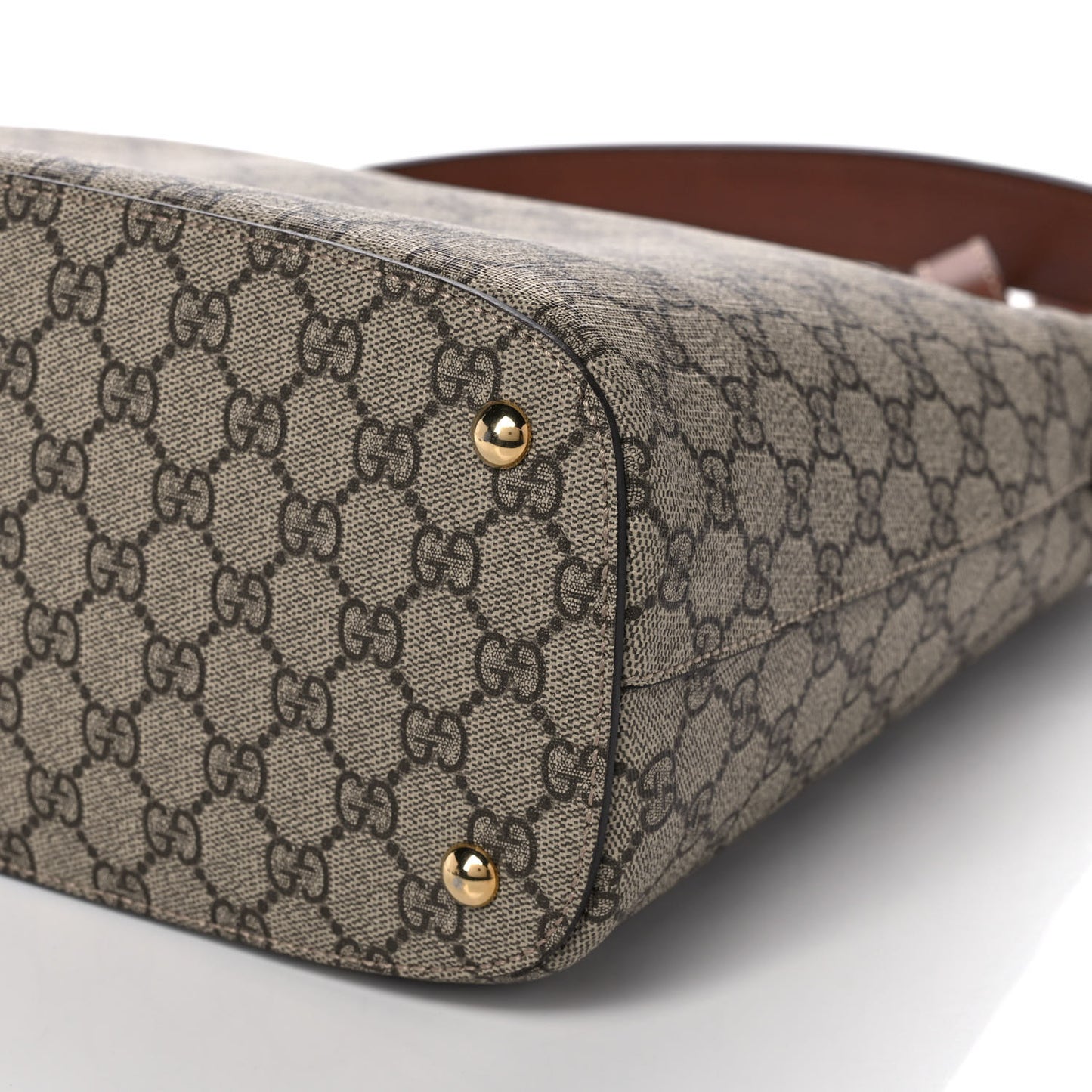 GG Supreme Monogram Linea A Hobo Brown