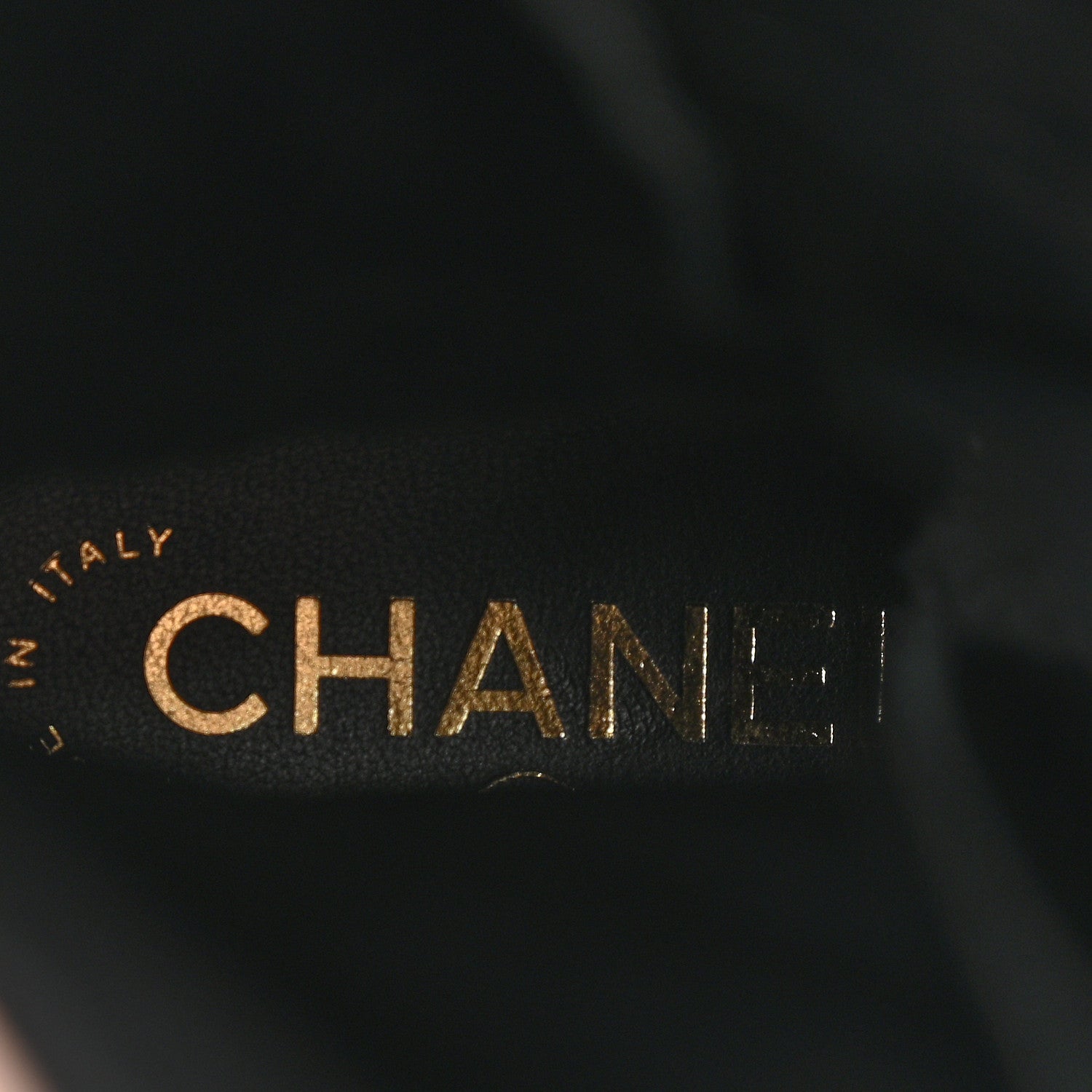 Chanel Calfskin Quilted Logo Lace Up Tall Combat Boots 37.5 Black 7 of 14