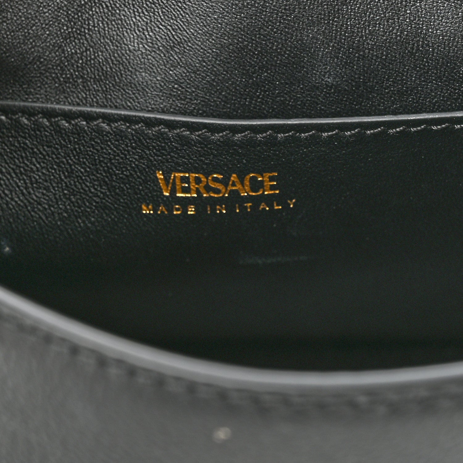 Versace Grained Calfskin Small La Medusa Top Handle Bag Black 6 of 11