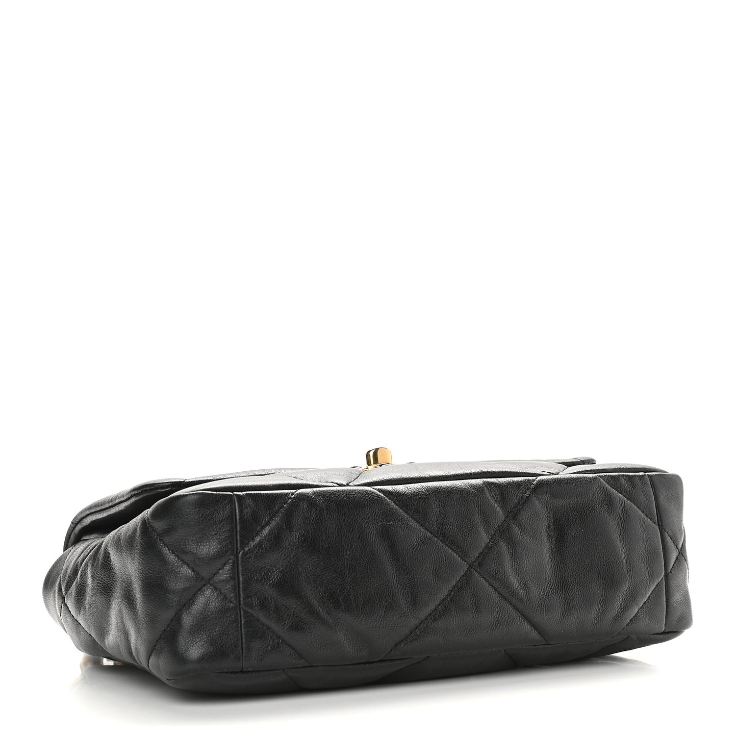 Goatskin Quilted Medium Chanel 19 Flap Black