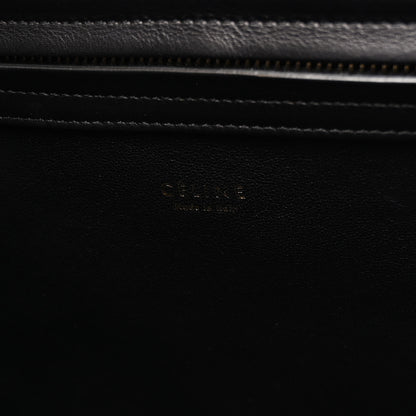 Celine Gingham Woven Medium Phantom Luggage Cobalt 6 of 9