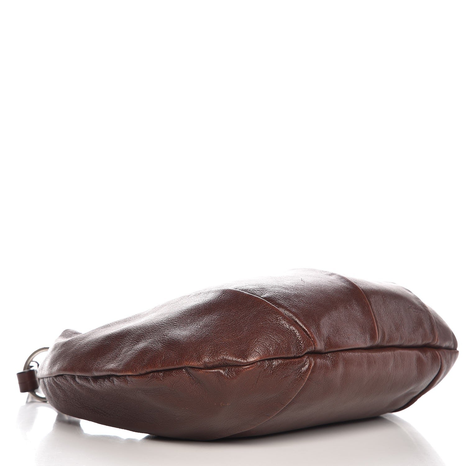 Saint Laurent Sheepskin Mombasa Horn Hobo Brown 4 of 12