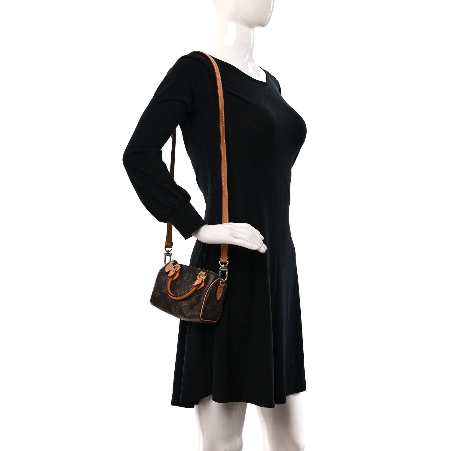 Louis Vuitton Monogram Nano Speedy Bandouliere 2 of 10