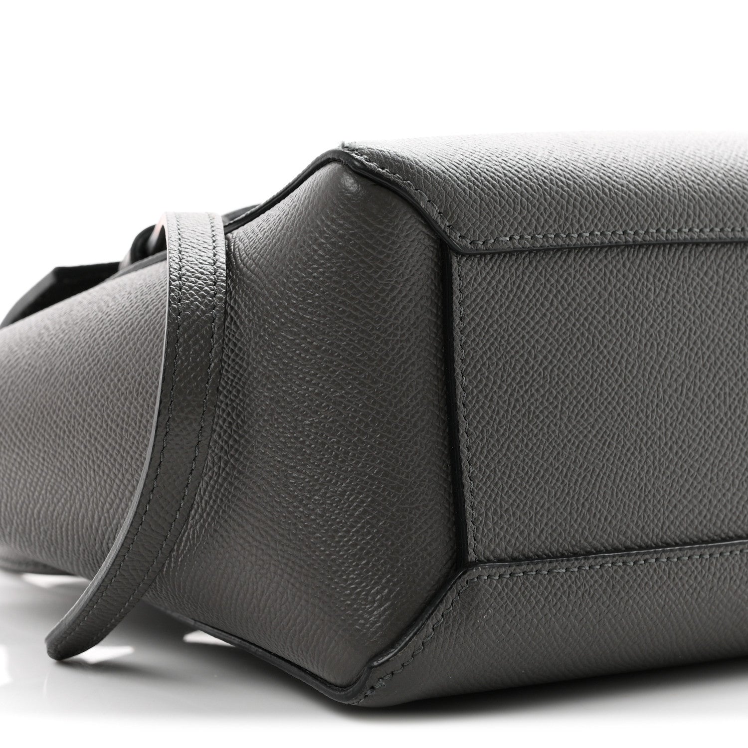 Celine Grained Calfskin Nano Belt Bag Grey 8 of 9