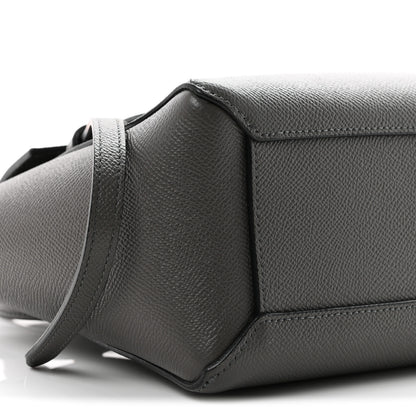 Celine Grained Calfskin Nano Belt Bag Grey 8 of 9