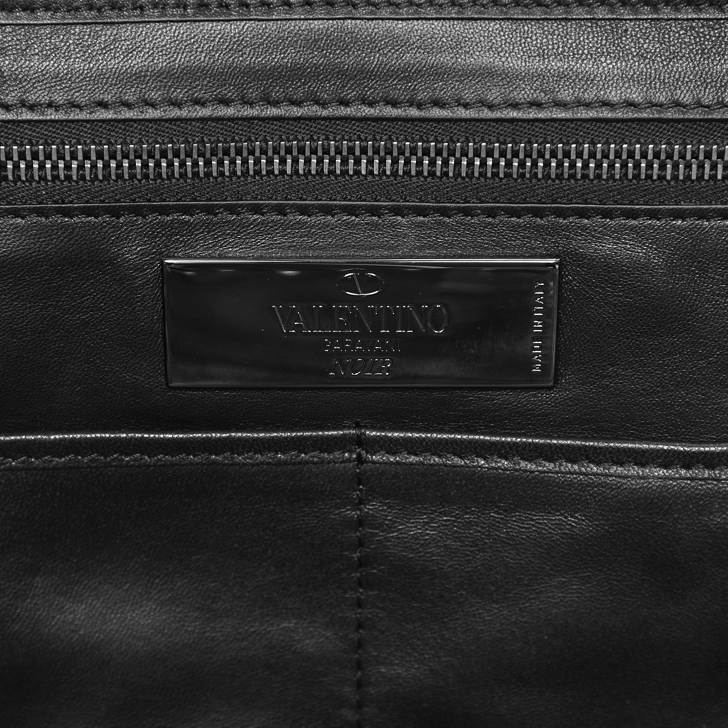 Valentino Garavani Vitello Studded Medium Rockstud Tote Black 7 of 8