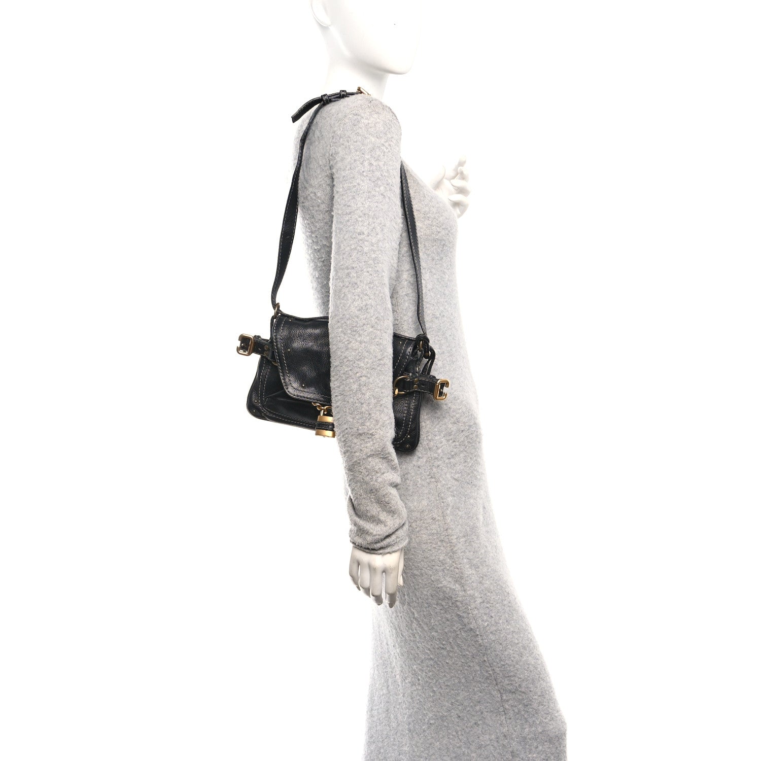 Chloe Calfskin Small Paddington Capsule Satchel Black 2 of 11