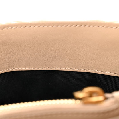 Saint Laurent Calfskin Y Quilted Monogram Small Loulou Chain Satchel Dark Beige 11 of 17