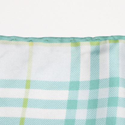 Burberry Silk Check Scarf Green 17 of 20