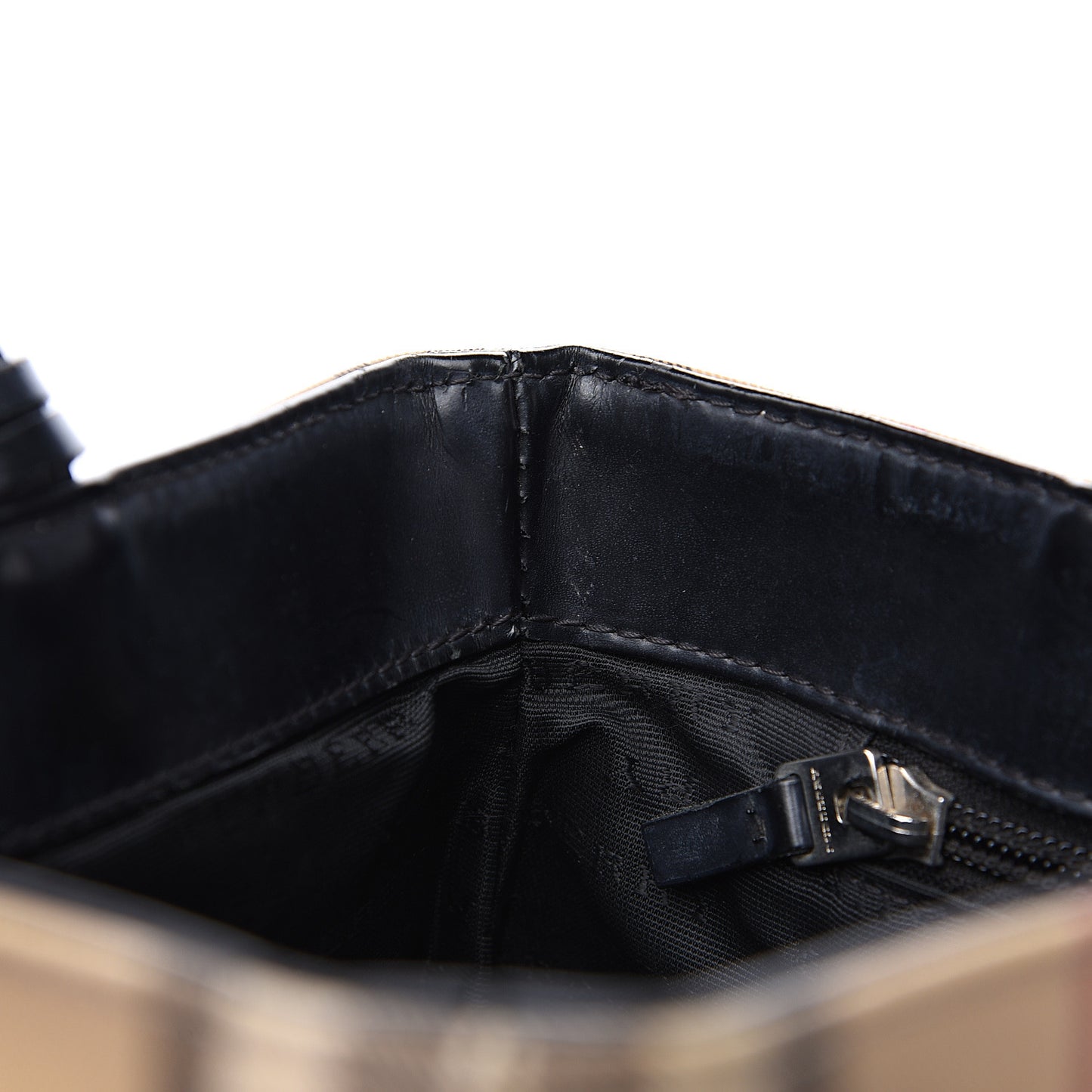 House Check Medium Tote Black
