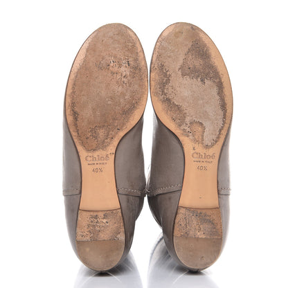 Chloe Calfskin Heloise Tall Riding Boots 40.5 Grey 7 of 17