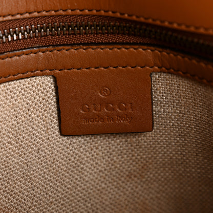 Gucci Monogram Medium Lady Web Shoulder Bag Beige Cuir 6 of 14