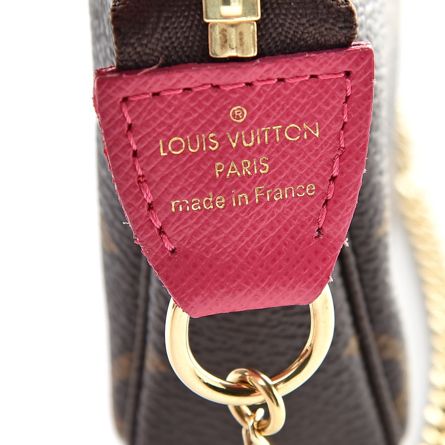 Monogram 2019 Christmas Animation Mini Courchevel Pochette Accessories Fuchsia
