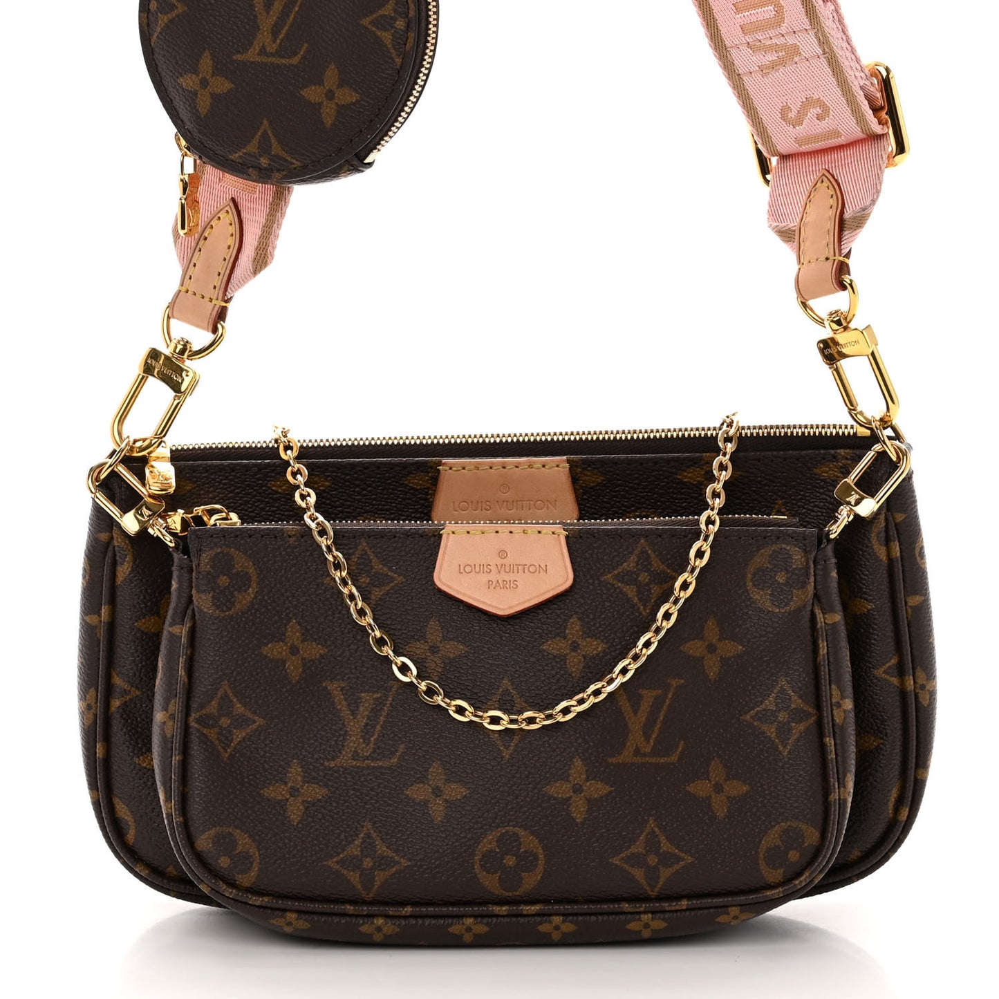 Monogram Multi Pochette Accessories Rose Clair