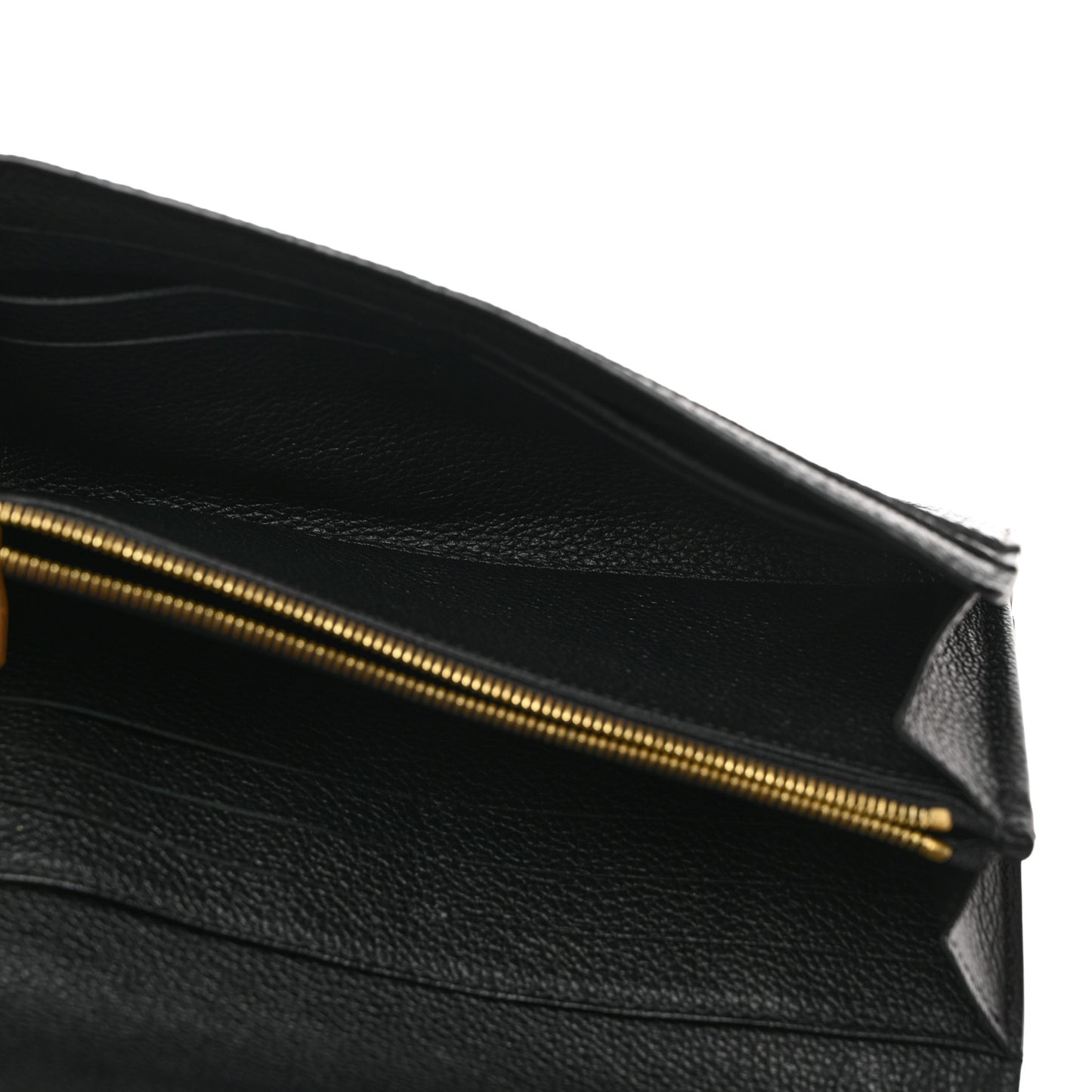 LOUIS VUITTON Monogram Empreinte Giant Sarah Wallet Black Beige