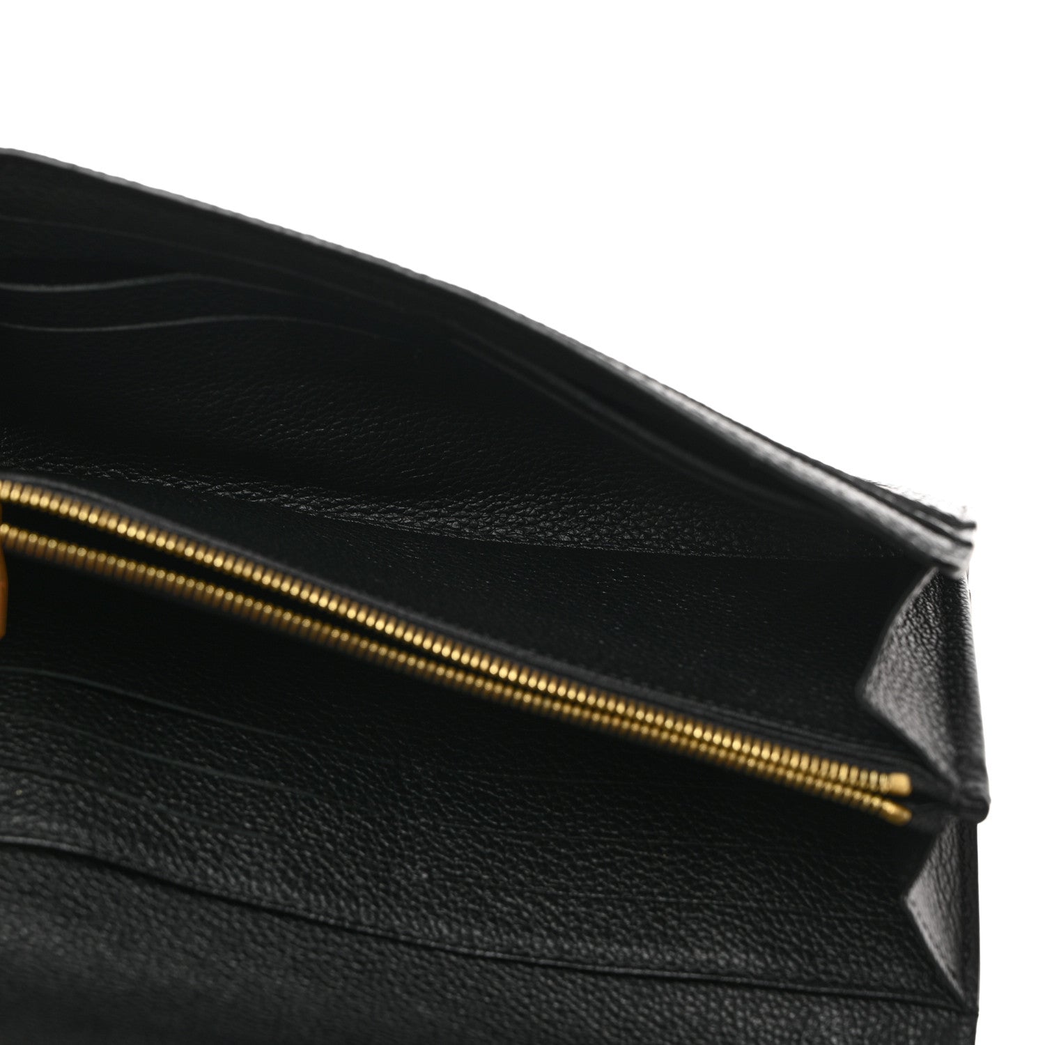 Louis Vuitton LOUIS VUITTON Monogram Empreinte Giant Sarah Wallet Black Beige 4 of 7