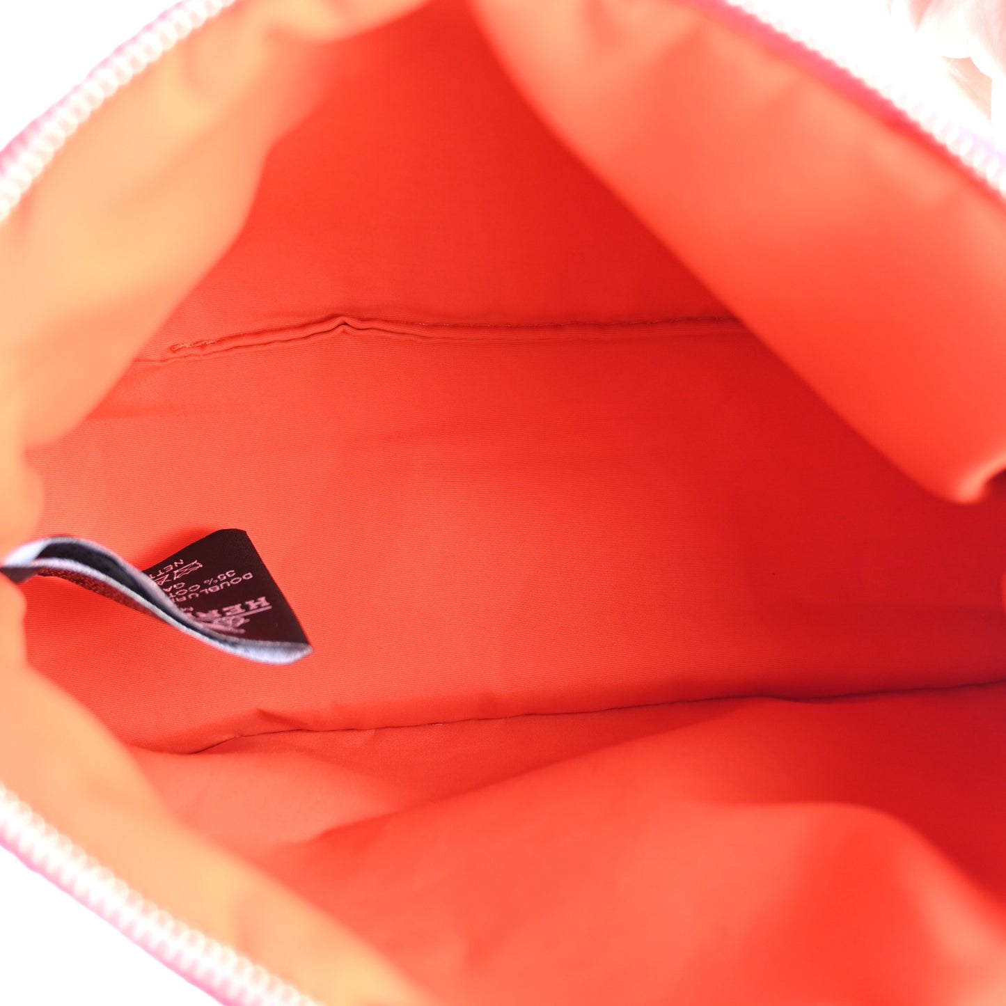 Cotton Canvas Mini Bolide Travel Cosmetic Pouch Hibiscus