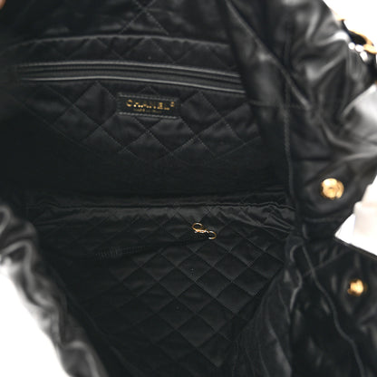 Chanel Shiny Calfskin Quilted Large Chanel 22 Black 6 of 10