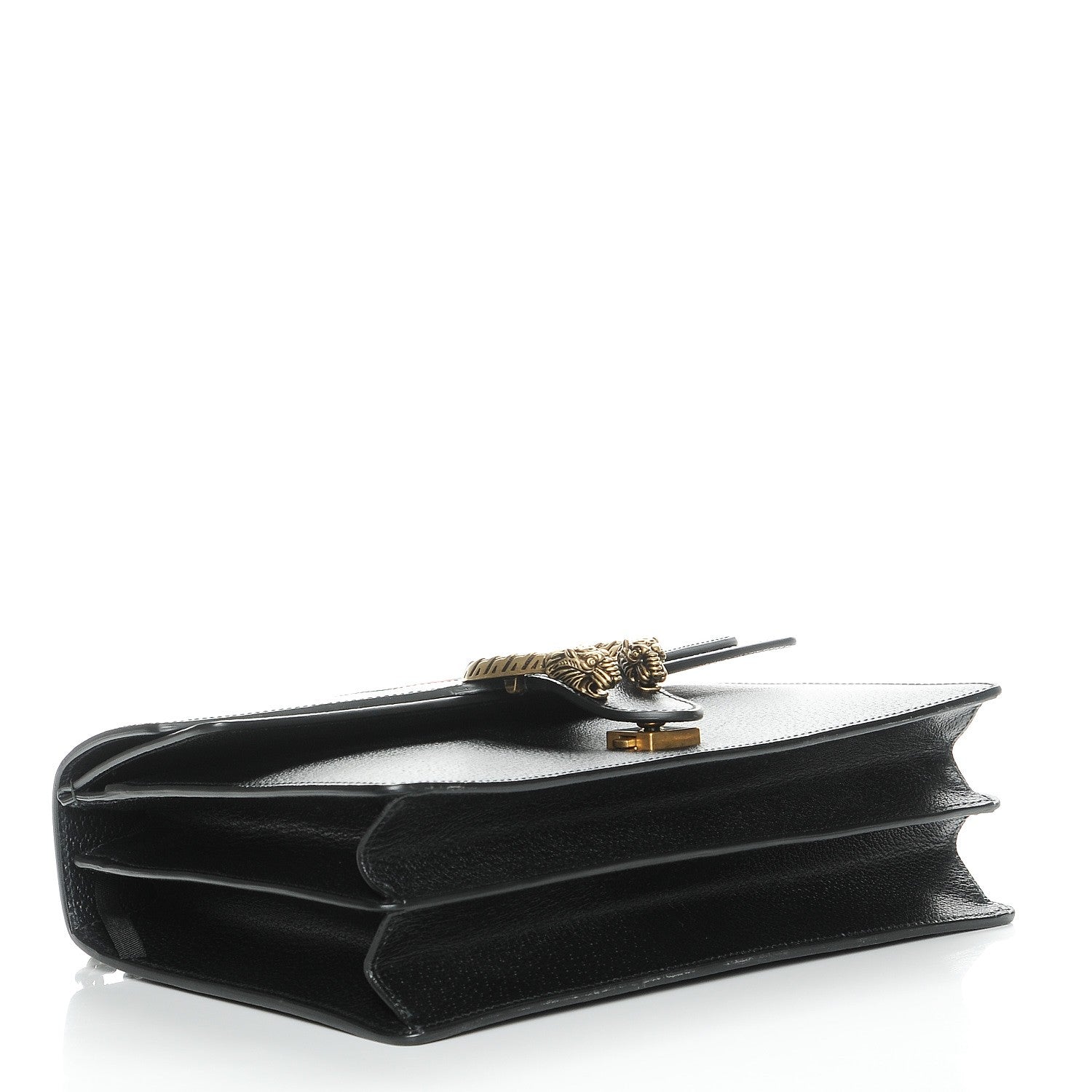 Gucci Calfskin Web Medium Dionysus Shoulder Bag Black 4 of 9