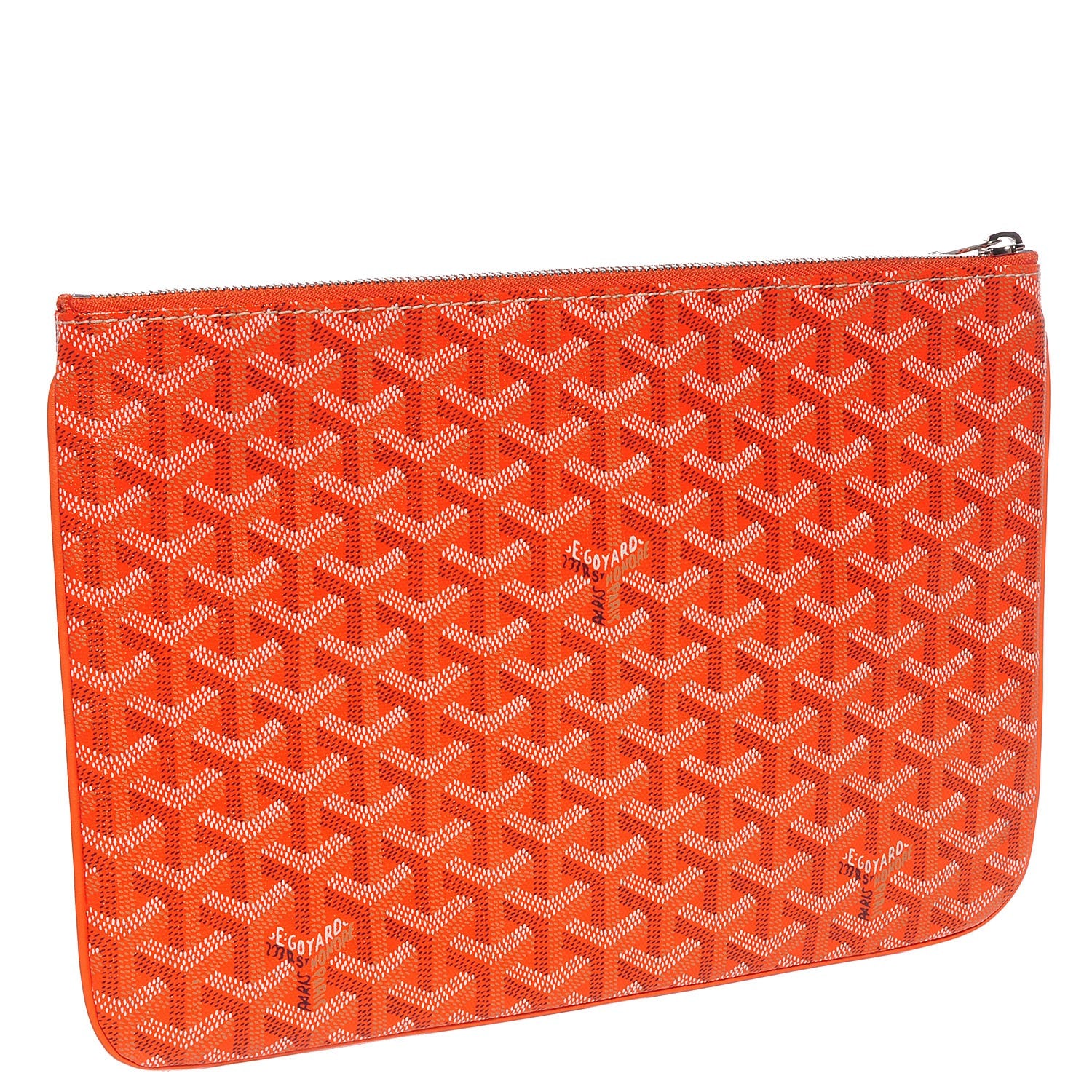 Goyard Goyardine Senat Pochette MM Orange 3 of 9