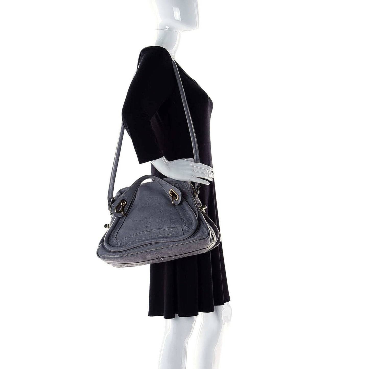 Calfskin Medium Paraty Cashmere Grey