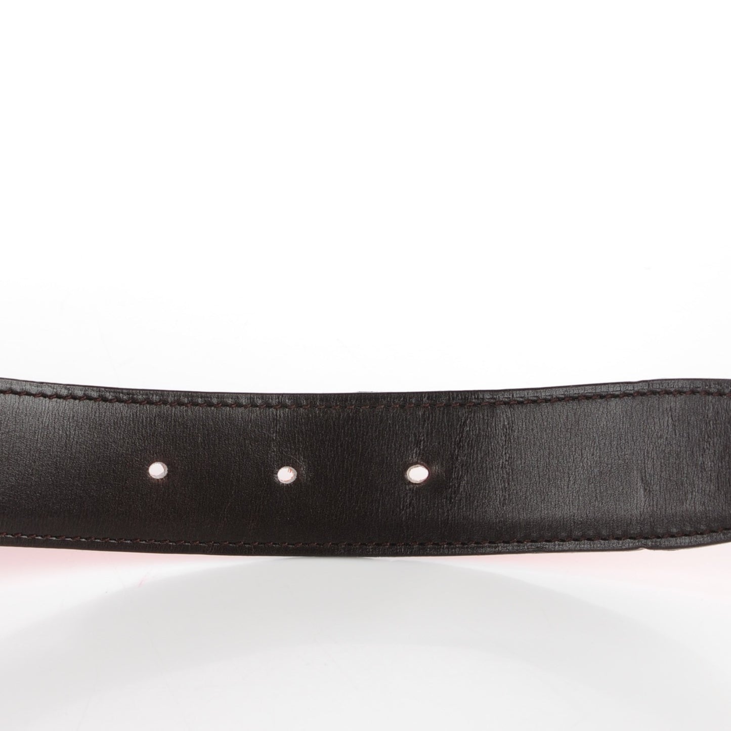 Togo Box 32mm H Belt 95 Orange Chocolate