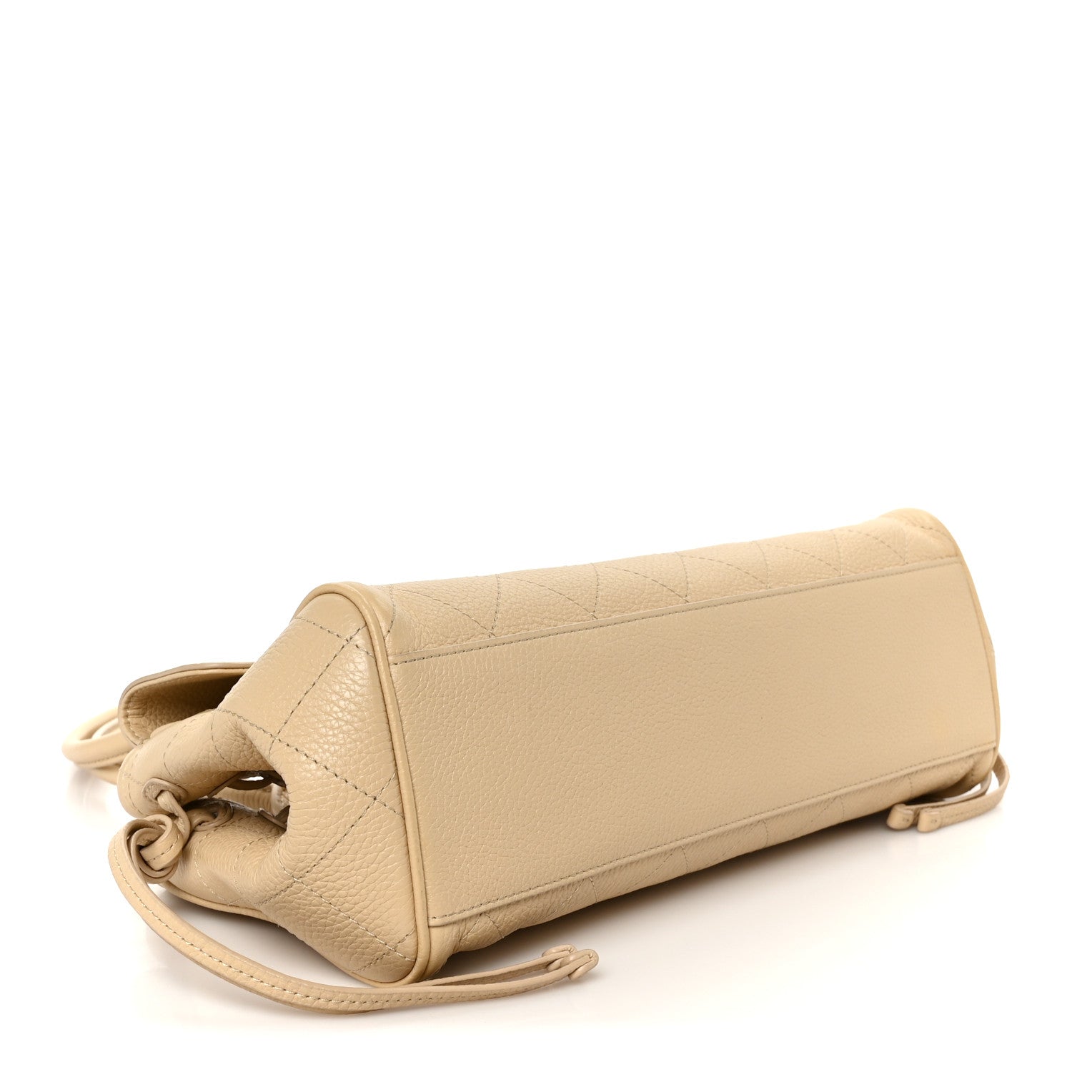 Chanel Grained Calfskin Stitched Urban Essentials Small Shopping Bag Beige 4 of 11