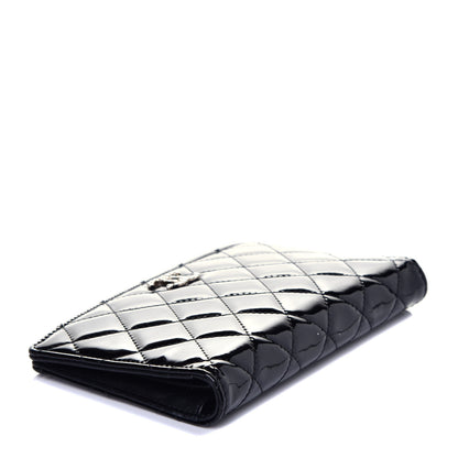 Chanel Patent Quilted Brilliant Yen Wallet Black 4 of 8