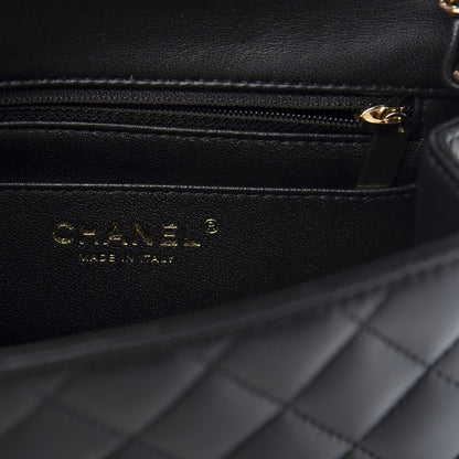 Chanel Lambskin Quilted Mini Square Flap Black 5 of 10