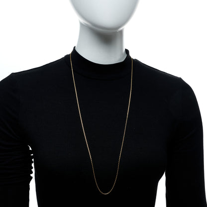 Van Cleef & Arpels 18K Yellow Gold Trace Chain Necklace 70cm 2 of 5