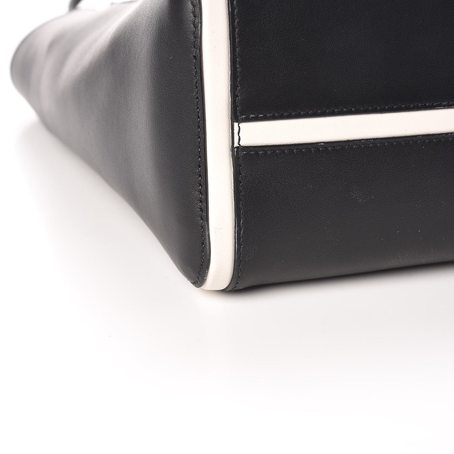 Grace Lux Light Small Ouverture Shoulder Bag Black White
