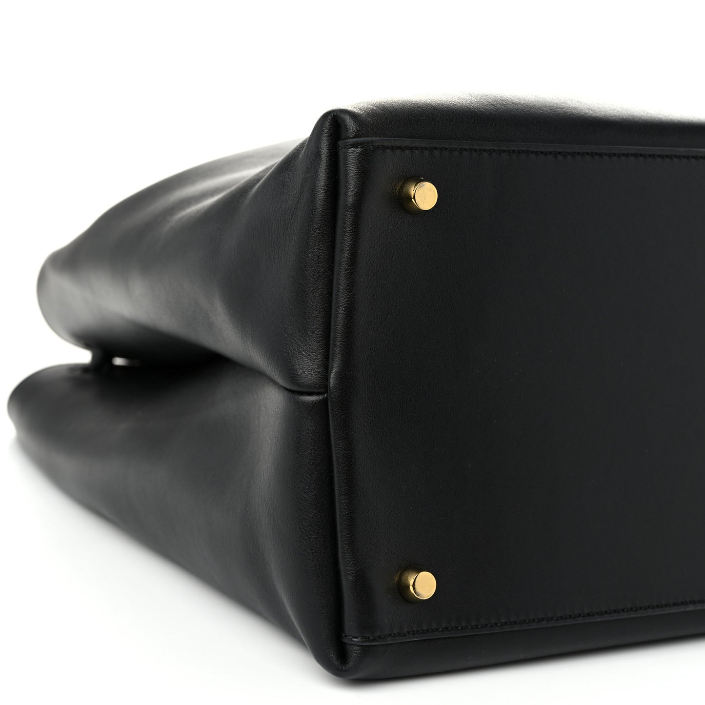 Silky Calfskin Large Andiamo Shoulder Bag Black