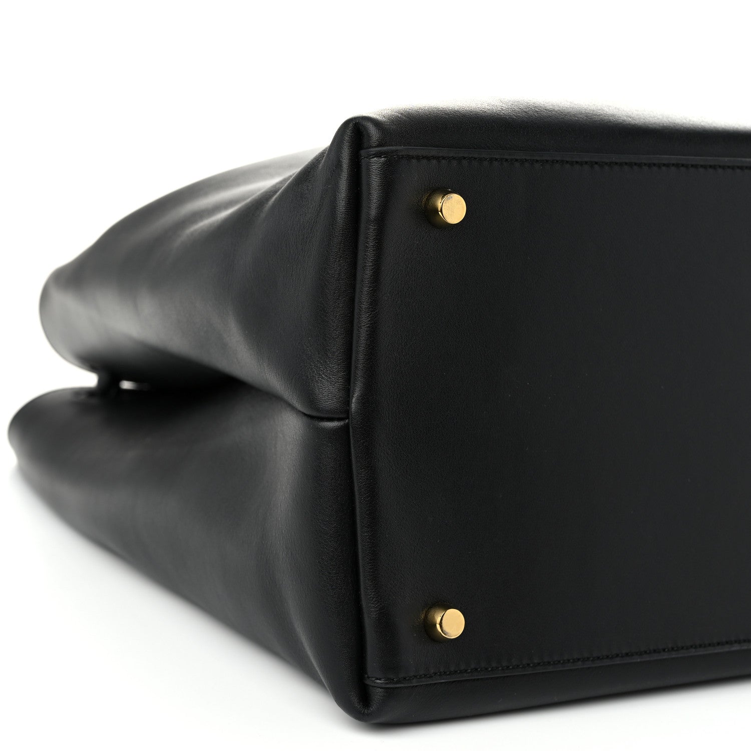 Bottega Veneta Silky Calfskin Large Andiamo Shoulder Bag Black 8 of 9