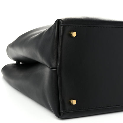 Bottega Veneta Silky Calfskin Large Andiamo Shoulder Bag Black 8 of 9