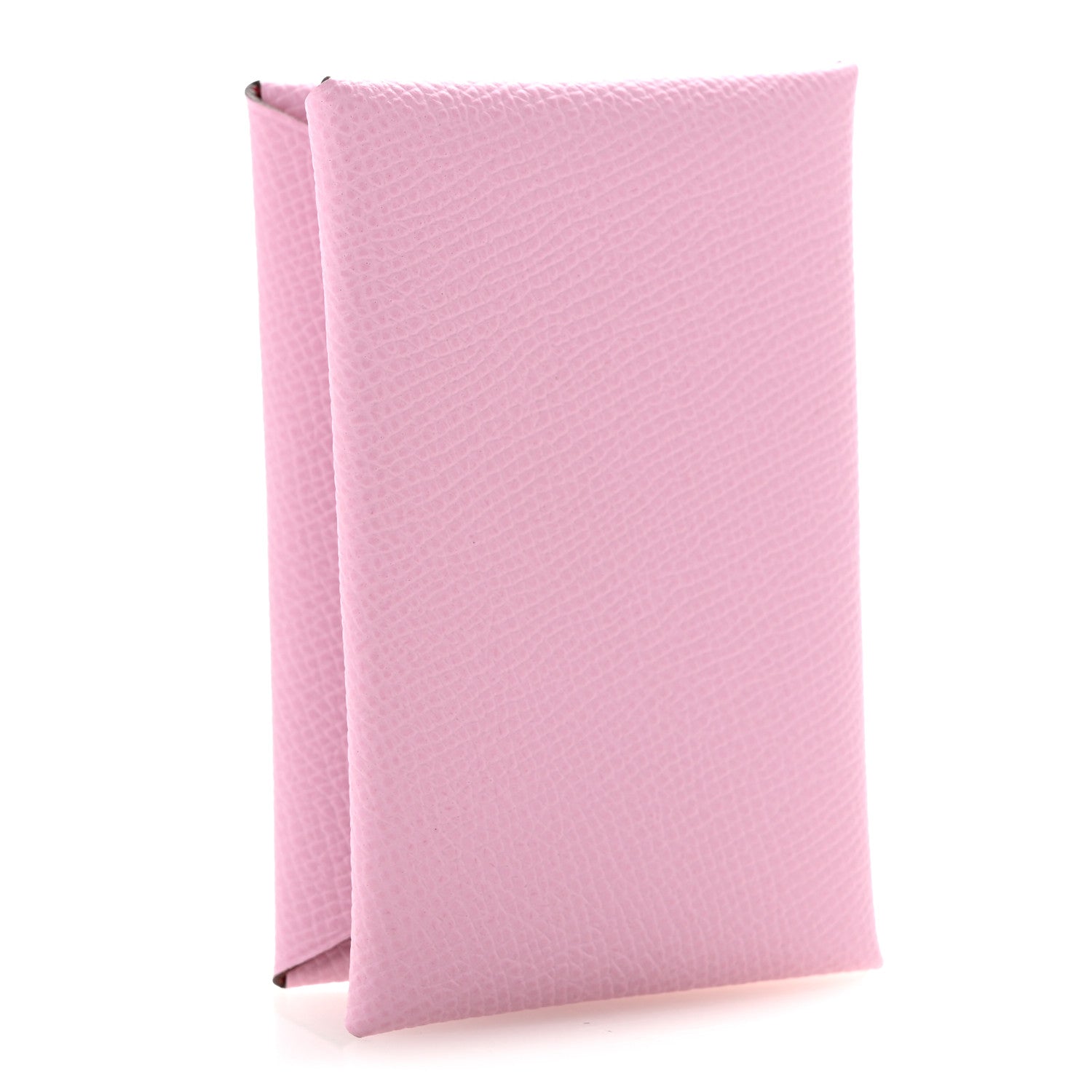 Hermes Epsom Horseshoe Calvi Card Case Mauve Sylvestre Rose Azalee 3 of 9