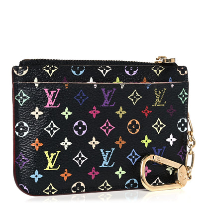 Louis Vuitton Monogram Multicolor Key Pouch Black Grenade 3 of 11