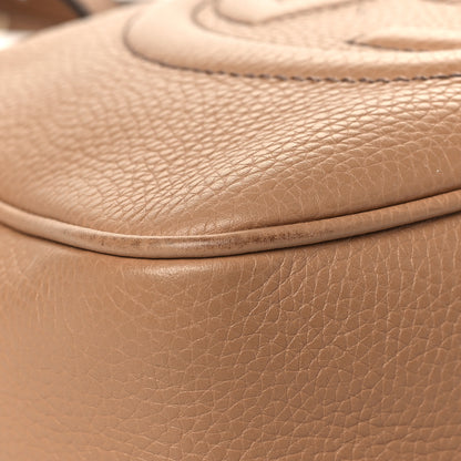 Gucci Pebbled Calfskin Small Soho Disco Bag Camelia 8 of 9