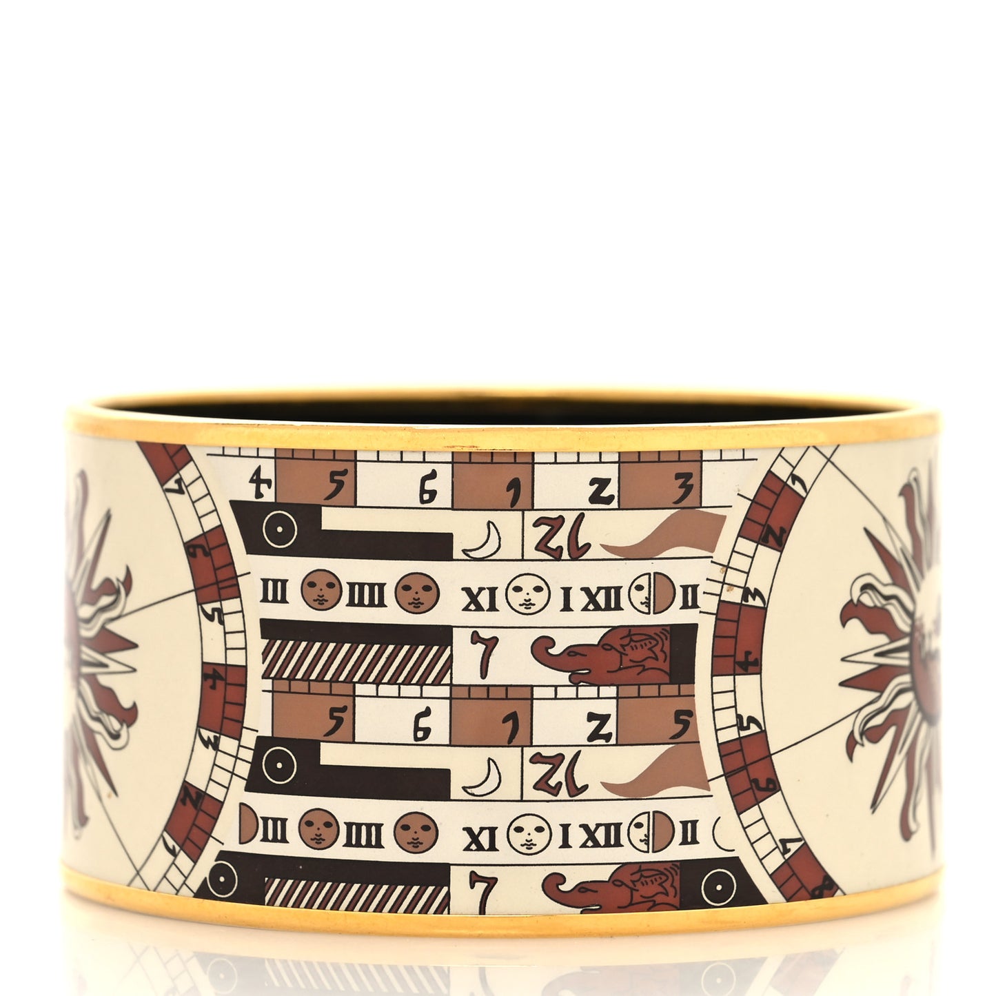 Enamel Printed Sun Extra Wide Bracelet