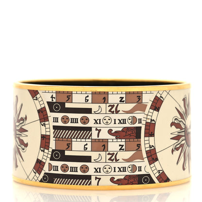 Hermes Enamel Printed Sun Extra Wide Bracelet 3 of 5